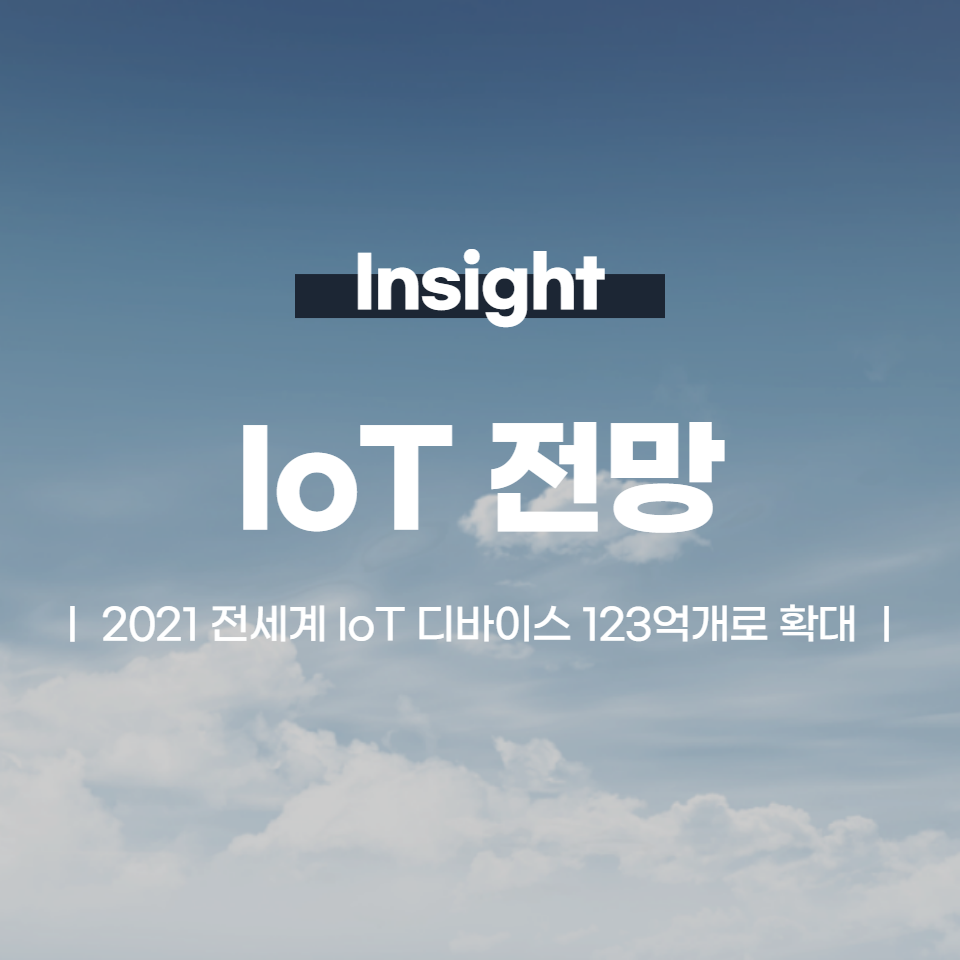 2021년 전세계 IoT 디바이스는 123억개로 확대