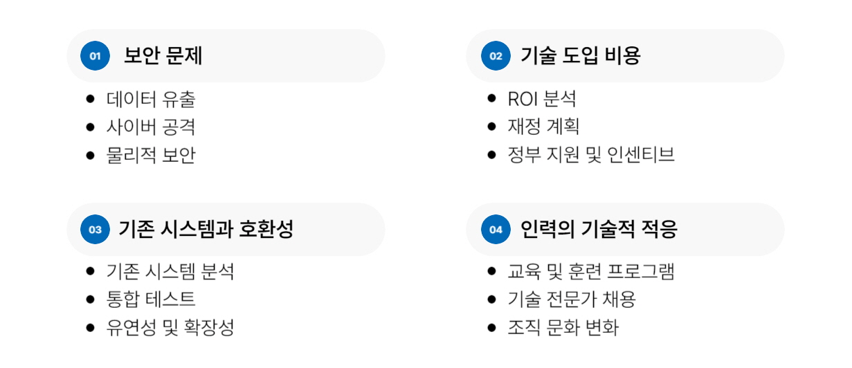 스마트팩토리 도입 시 고려해야 할 사항
