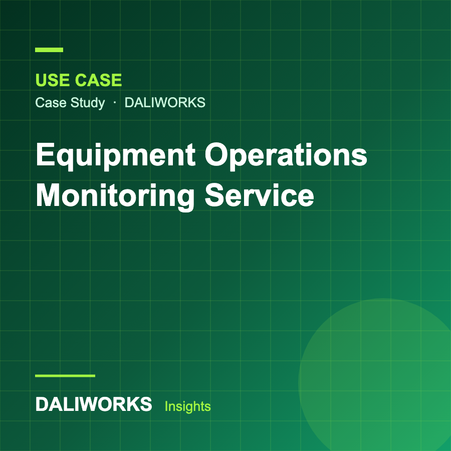 Equipment Operations Monitoring Service