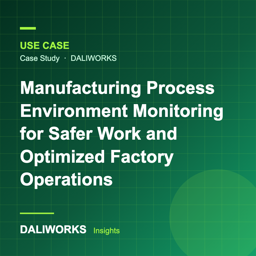 Manufacturing Process Environment Monitoring for Safer Work and Optimized Factory Operations